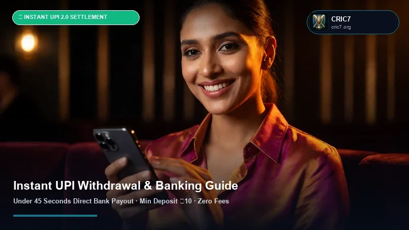 Cric7 Instant UPI Withdrawal & ₹100 INR Deposit Tutorial